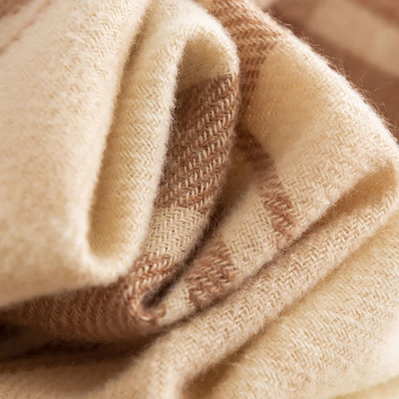 Women's Classic Winter Warm Plaid Scarf - Image 6