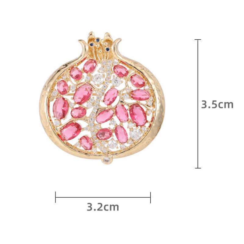 Women's Elegant Insect Pomegranate Brooch - Image 7