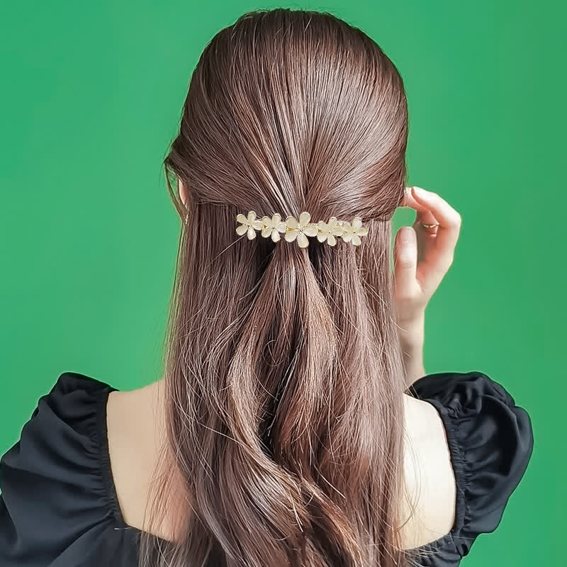 Women's Fairy Butterfly Flower Opals Hair Clip - Image 2