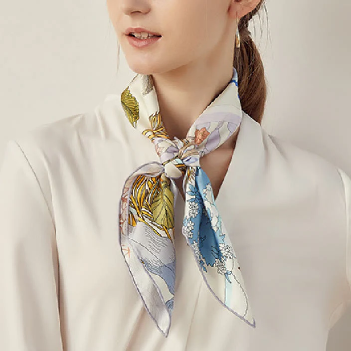 Women's Garden In The Air Spring Silk Thin Scarf