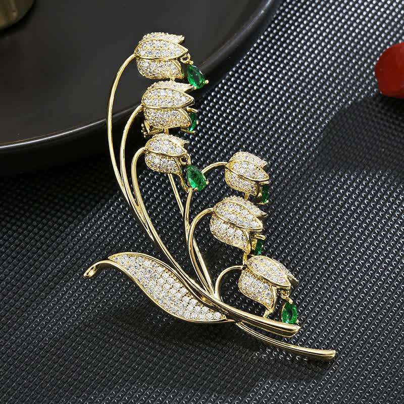 Women's Lily Of The Valley Brooch - Image 2