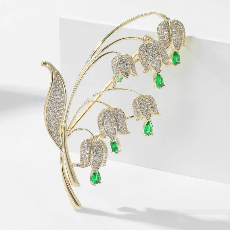 Women's Lily Of The Valley Brooch - Image 4