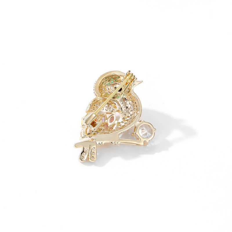Women's Magpie Branch Zircon Brooch - Image 6