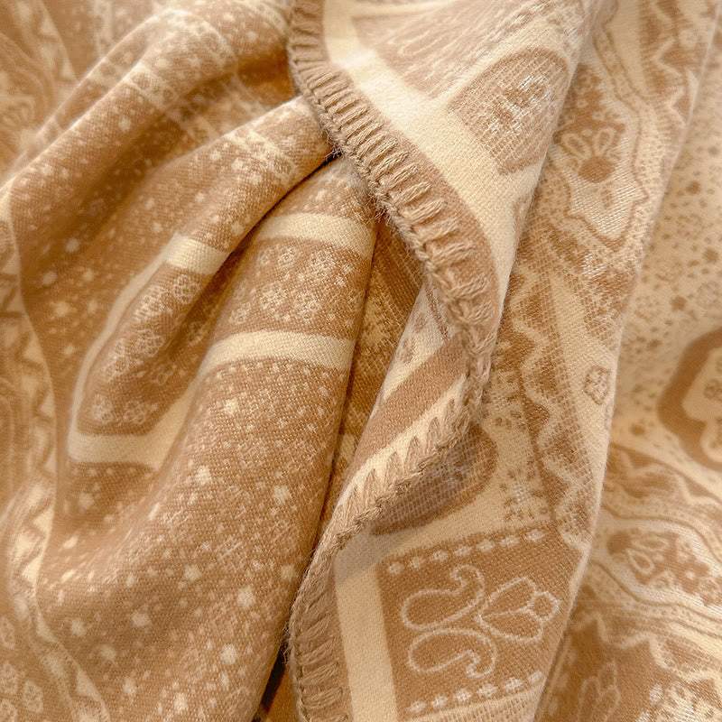Women's Paisley Pattern Fringed Shawl Scarf - Image 3
