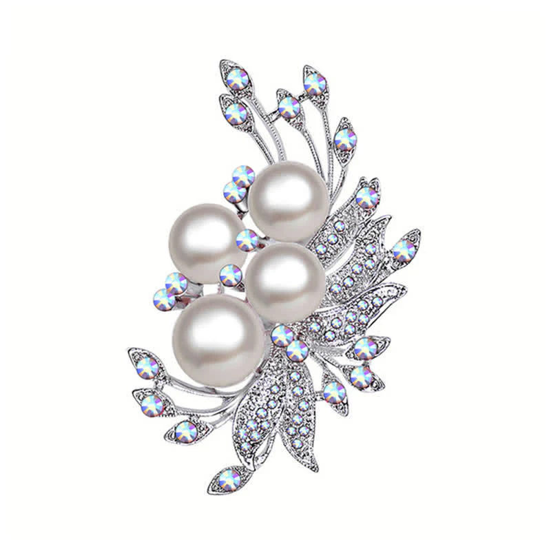 Women's Phoenixes Flower Pearl Brooch - Image 6