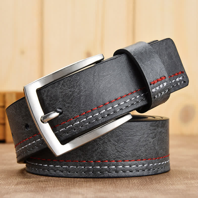 Men's Retro Floral Decorative Leather Belt - Image 10