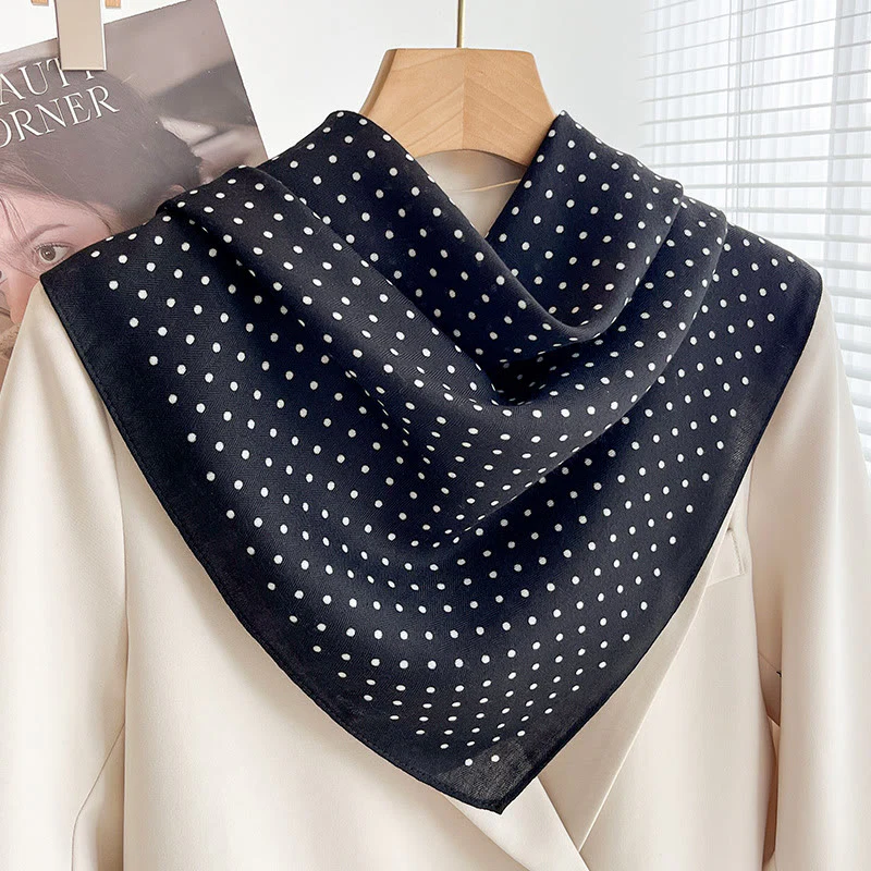 Women's Rich Printed Multi-Style Thin Square Scarf - Image 27