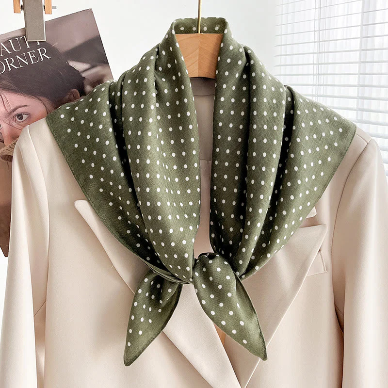 Women's Rich Printed Multi-Style Thin Square Scarf - Image 31