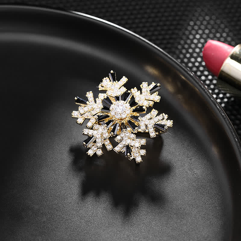 Women's Rotatable Snowflake Brooch - Image 8