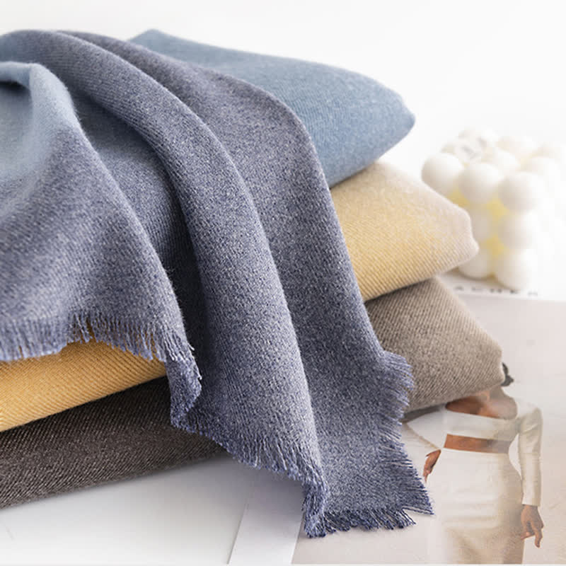 Women's Simple Versatile Gradient Solid Color Scarf - Image 5