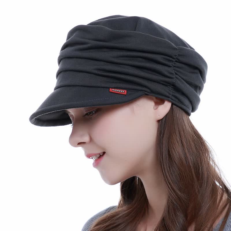 Women's Soft-Brimmed Hat Pleated Baseball Cap - Image 13
